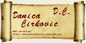 Danica Ćirković vizit kartica